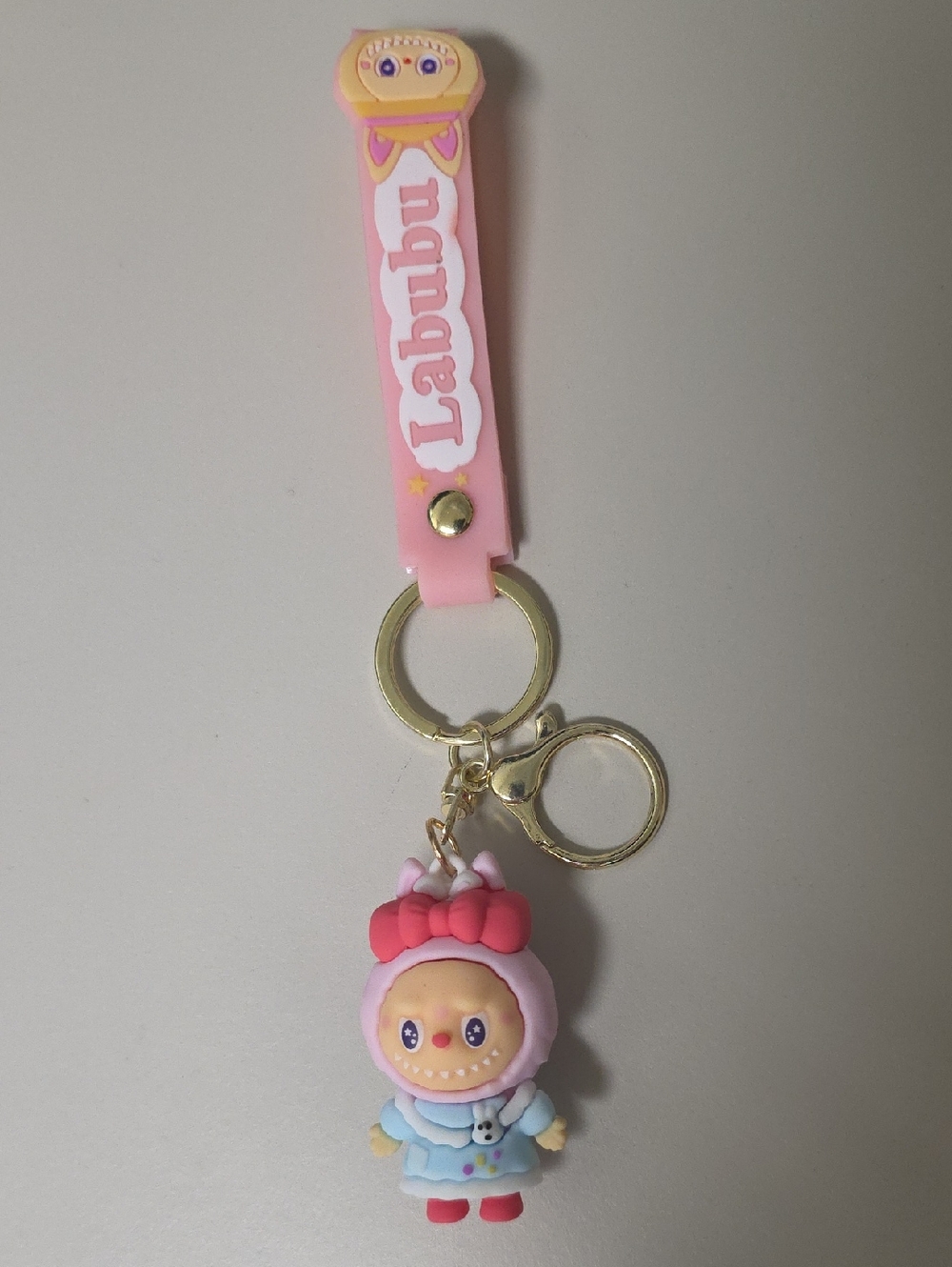 Pink Labubu Keychain - Picture 2 of 3